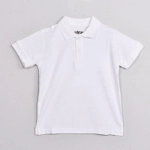 Picture of White School Polo Shirt (With Grey Name Embroidery)
