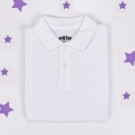 Picture of White School Polo Shirt (With Grey Name Embroidery)