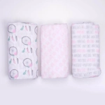 Picture of Three Pieces Engraved Cradle Cover With Dream Catcher Design For Newborn