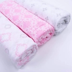Picture of Three Pieces Engraved Cradle Cover For Newborn