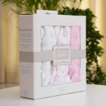 Picture of Three Pieces Engraved Cradle Cover For Newborn