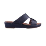 Picture of Black Plain Slippers St Mario For Men