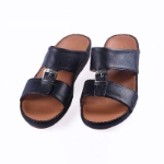 Picture of Black Slippers St Mario With Smooth Texture For Men