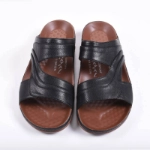 Picture of Black Slippers Gazal Model 410 For Men