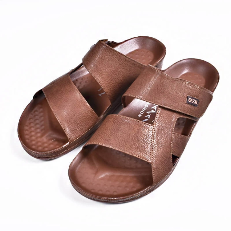 Picture of Brown Slippers Gazal Model 411 For Men