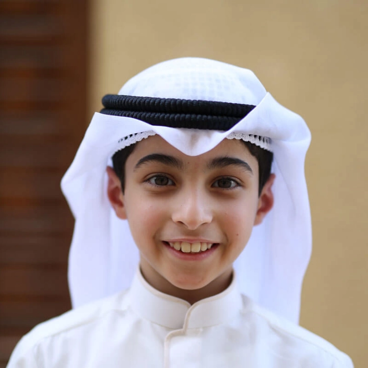 Picture of Ready-Made Ghutra sewn with Agal for Boys (With Name Embroidery Option)