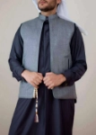 Picture of Grey and Black Vest for Men (Worn on both sides)