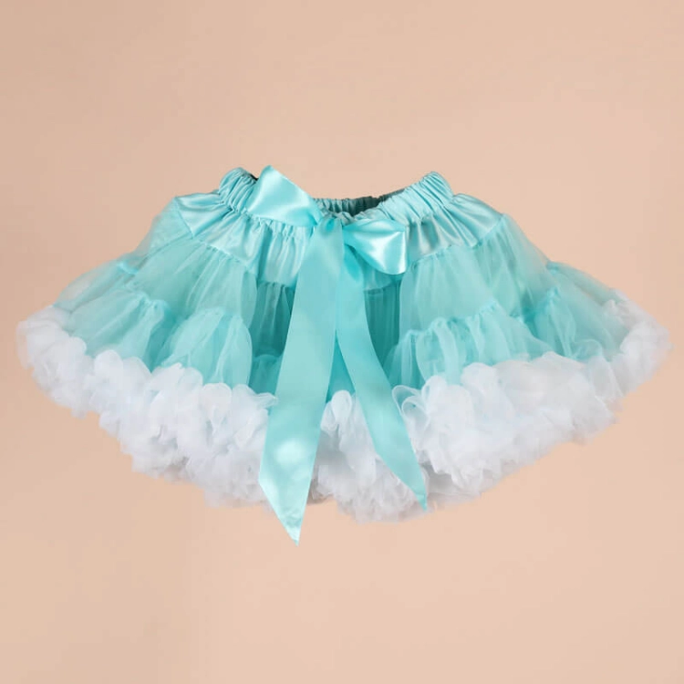 Picture of Turquoise Fluffy Skirt For Girls