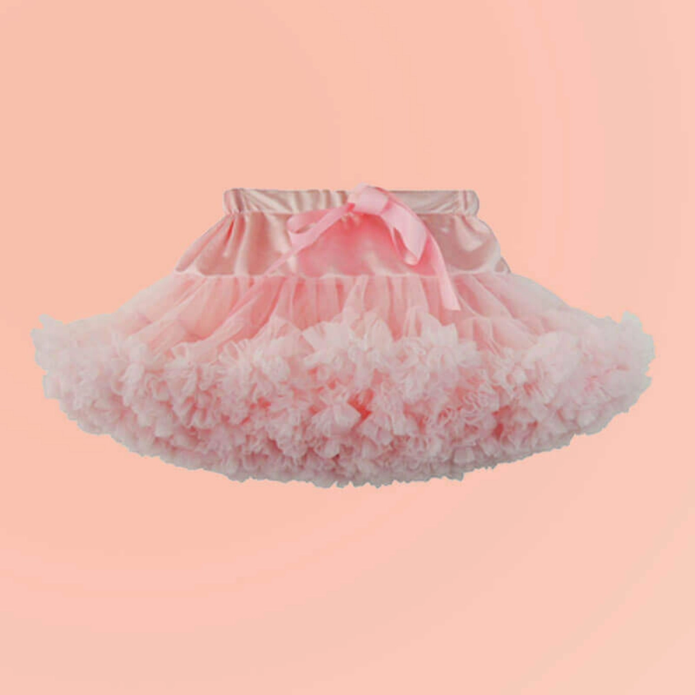 Picture of Light Pink Fluffy Skirt For Girls