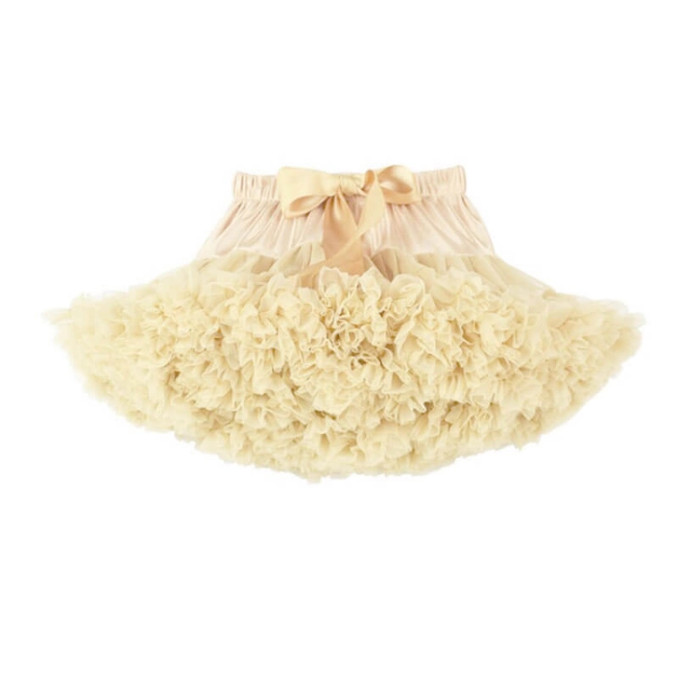 Picture of Beige Fluffy Skirt For Girls