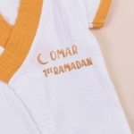 Picture of White And Yellow Suit For Babies (With Name Embroidery Option)
