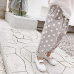 Picture of Grey Casual Bottoms With White Dots For Girls