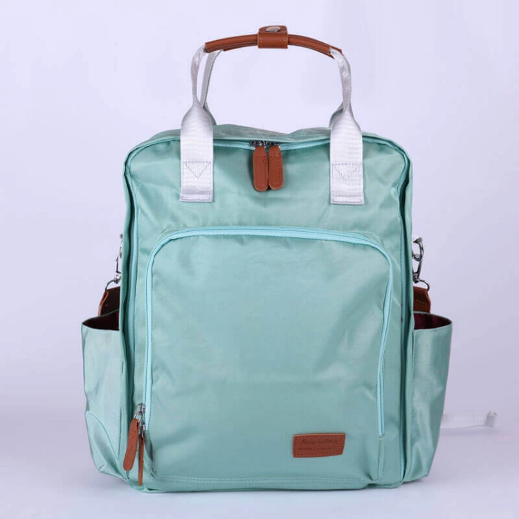 Picture of Sky Blue Maternity Backpack For Baby Care (With Name Embroidery)