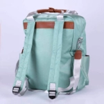 Picture of Sky Blue Maternity Backpack For Baby Care (With Name Embroidery)