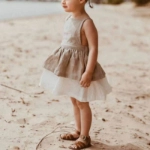 Picture of Grey And White Dress For Baby
