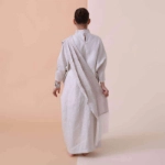 Picture of Beige Daraa With Shawl For Girls