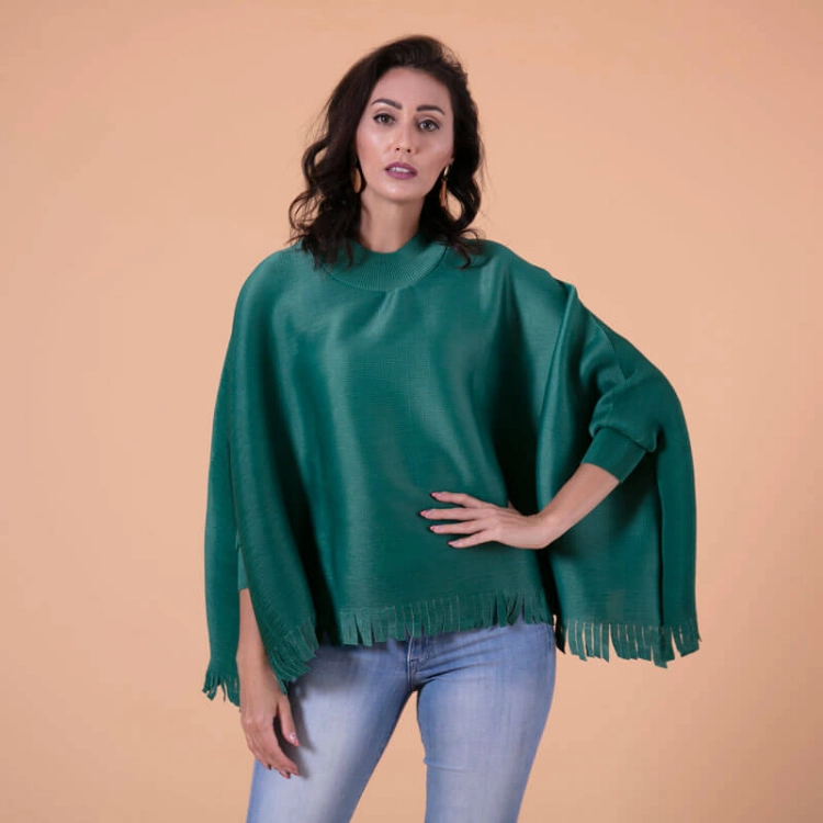 Picture of Stylish Premium Green Summer Cape for Women