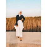 Picture of White Marbella Pant From Lulwa Al Khattaf