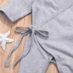 Picture of Grey Jumpsuit With Wings For Babies (With Name Embroidery)
