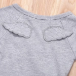 Picture of Grey Jumpsuit With Wings For Babies (With Name Embroidery)