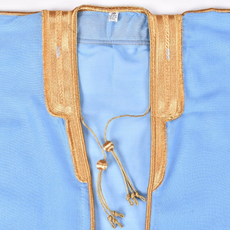 Picture of Sky Blue Bisht Al Nukhba For Boys (With Name Embroidery)