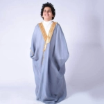 Picture of Gray Bisht Al Nukhba For Boys (With Name Embroidery)