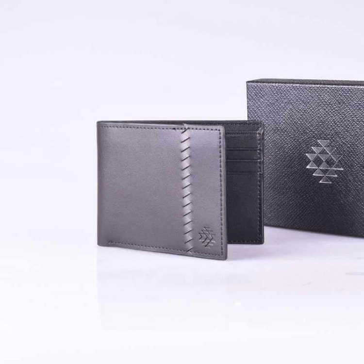 Picture of Black Wallet Al Jazeera With Zigzag Pattern 605