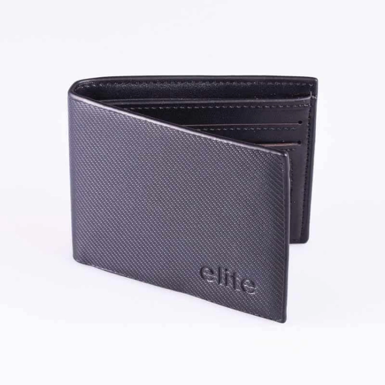 Picture of Black Wallet Elite With Lines Texture