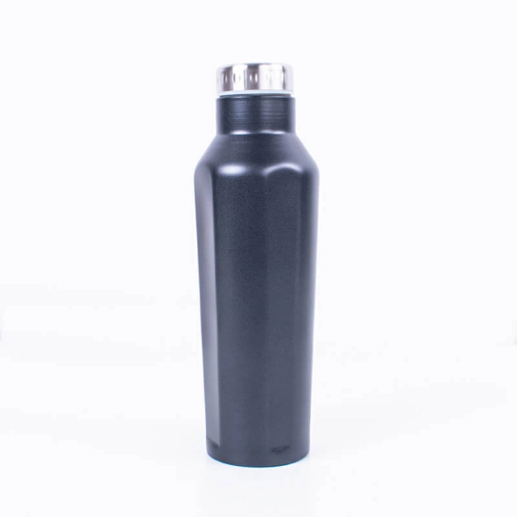 Picture of 500 ML Black Hot and Cold Beverage Conical Bottle (With Name Printing)