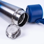 Picture of 450 ML Blue (with Silver Shade) Stainless Steel Hot and Cold Beverage Bottle