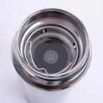 Picture of 450 ML Black (with Silver Shade) Stainless Steel Hot and Cold Beverage Bottle