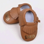 Picture of Camel Soft Leather Shoes For Babies (With Name Printing Option)
