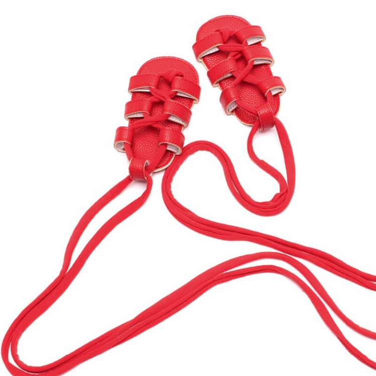 Picture of Red Roman Sandals For Girls