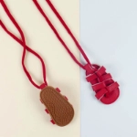 Picture of Red Roman Sandals For Girls