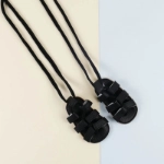 Picture of Black Roman Sandals For Girls
