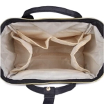 Picture of Beige And Red Maternity Bag For Baby Care (With Name Embroidery)