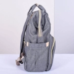 Picture of Grey Maternity Bag For Baby Care (With Name Embroidery)