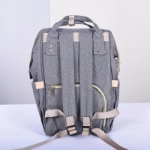 Picture of Grey Maternity Bag For Baby Care (With Name Embroidery)