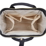 Picture of Black Maternity Bag For Baby Care (With Name Embroidery)