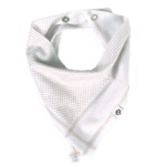 Picture of Light Brown Shemagh Pattern Bib For Boys (With Name Embroidery)