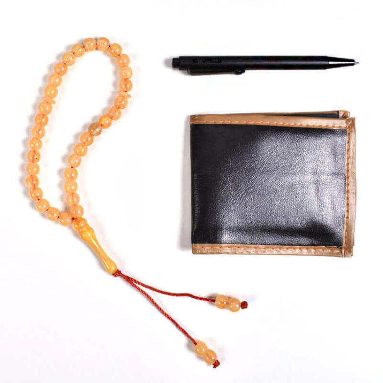 Picture of Set Of Misbah And Wallet And Pen For Boys (Mix Colors)