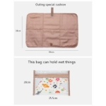Picture of Leather Maternity Backpack With Changing Pad Travel - Multicolor (With Name Printing)