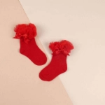 Picture of SET OF 5 RIBBON SOCKS (With Alphabet Printing) - GIRLS