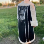 Picture of Jet Black Winter Furwa For Kids (With Name Embroidery)