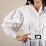 Picture of White Top Dress With Grimy Bottom For Women