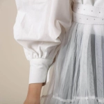 Picture of White Top Dress With Grimy Bottom For Women