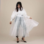 Picture of White Top Dress With Grimy Bottom For Women