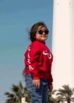 Picture of Red 23SS1TB855922 Pullover For Kids - Old Kuwait Flag Design (With Name Printing Option)