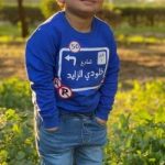 Picture of Blue Pullover For Kids - Traffic Sign Design (With Name Printing)