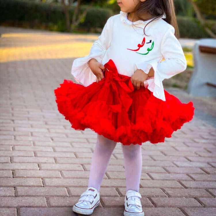 Picture of White Top With White Cuffs And Collar For Girls - 23SS0TB467172(With Name Embroidery Option)